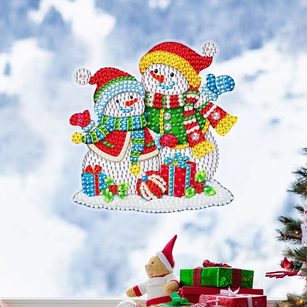 R-BT071-081 New Arrival Home Decor Window Stickers DIY Christmas Diamond Painting Wall Stickers