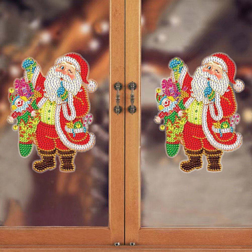 R-BT071-081 New Arrival Home Decor Window Stickers DIY Christmas Diamond Painting Wall Stickers