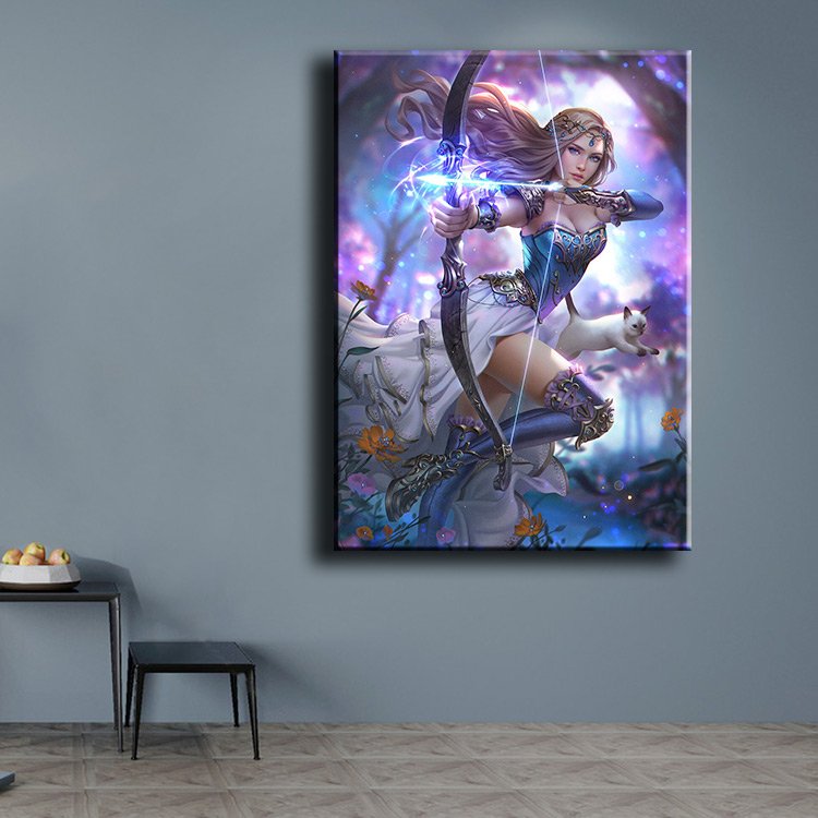 Fantasy Girl Diamond Painting DIY Mosaic Embroidery 5D Brave Heroine Home Accessories 5L1294