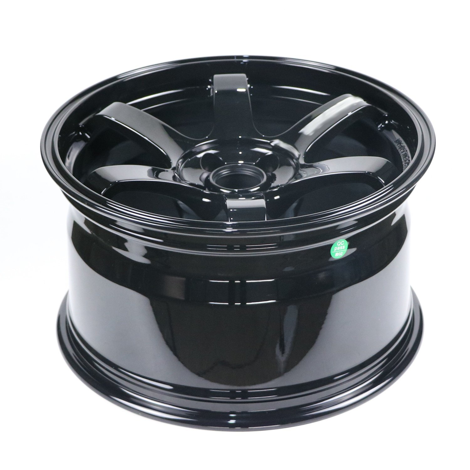 18x9.5 ET22 te37 forged wheel gloss black 5x120 72.56