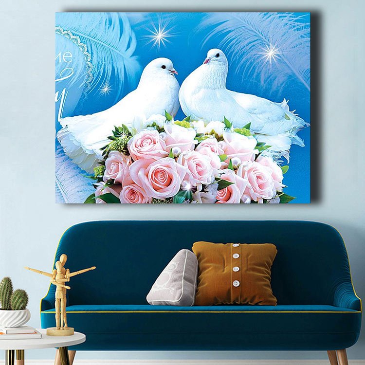 Ever Moment Diamond Painting Bird Flower Landscape Full Square Embroidery Mosaic Drill Wall Living Decoration Handmade S2F2539