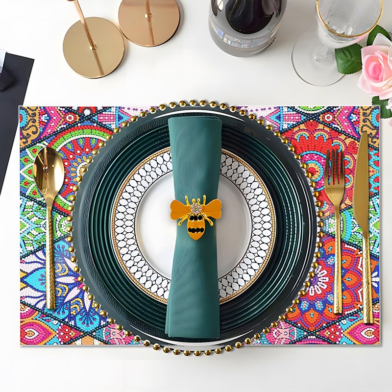 New Arrival Diamond Painting Placemats Home Art DIY Crafts Kit 5d Crystal Diamond Painting Dinner Mat