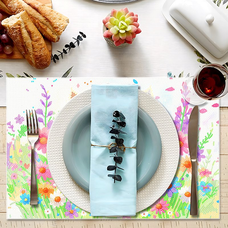New Arrival Diamond Painting Placemats Home Art DIY Crafts Kit 5d Crystal Diamond Painting Dinner Mat