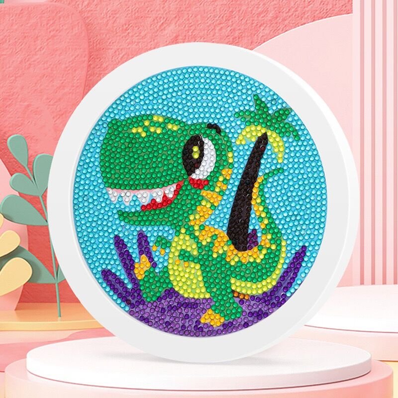Custom Framed Handmade Dinosaur Art Kids Cartoon Mermaid Cake Cute 5D Diamond Painting