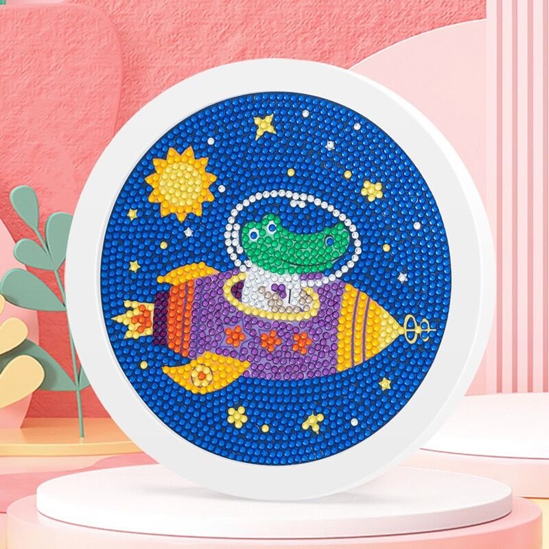 Custom Framed Handmade Dinosaur Art Kids Cartoon Mermaid Cake Cute 5D Diamond Painting