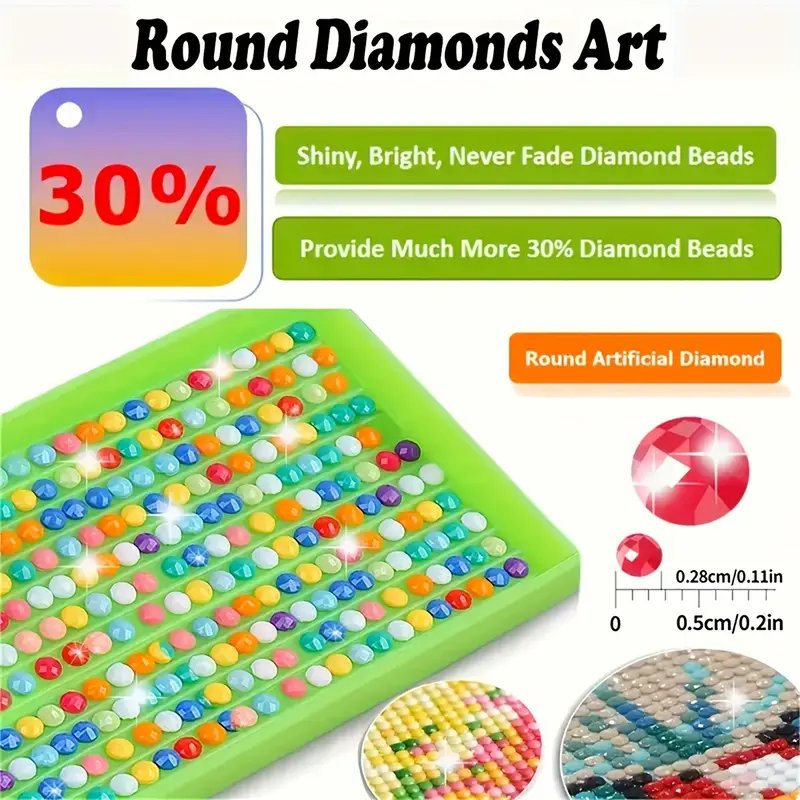 Starry Night 5D DIY Diamond Painting Kit for Adults Beginner-Friendly Gem Art Digital Printed Portrait Home Wall Decor Gifts