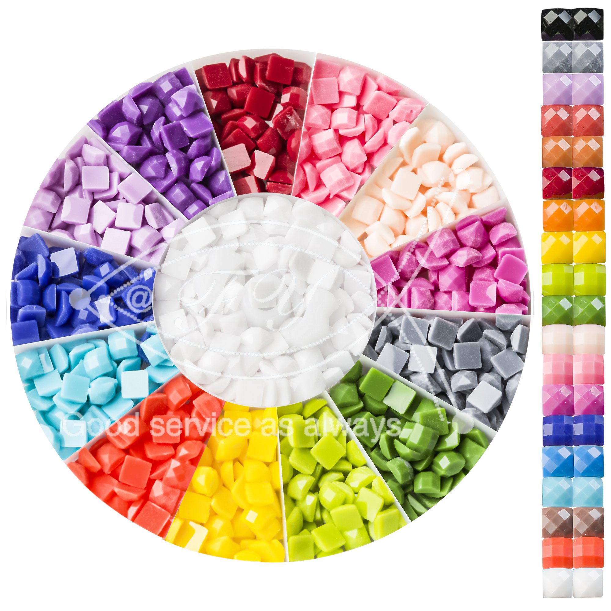 E-028 Round Beads Diamond Painting Replacement Beads Round Drill Beads for Missing Drills of 5D Diamond Painting Kits