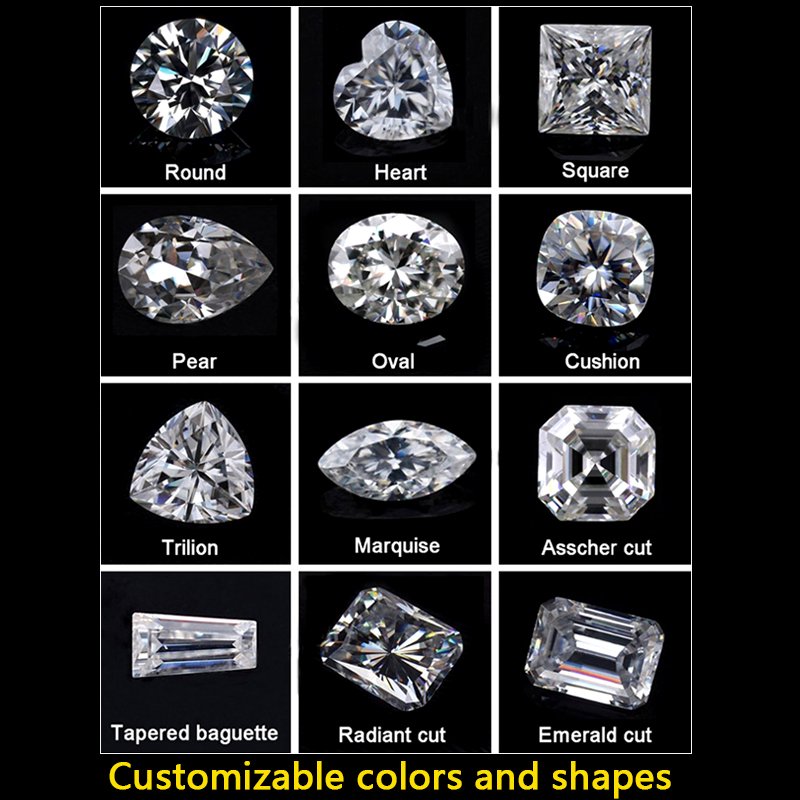 0.5ct 1ct round lab grown diamonds loose igi certification cvd hpht diamond painting defghi vvs1 D lab diamond pass tester