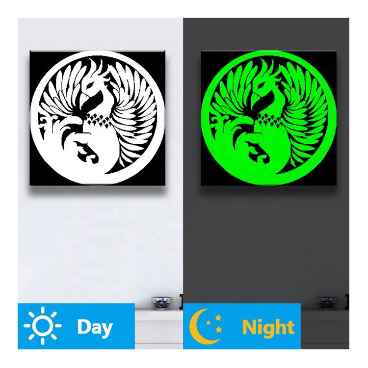 Glowing Diamond Painting Bird Phoenix Handicraft Luminous Diamond Display DIY Leisure At Home Gift Kits N006