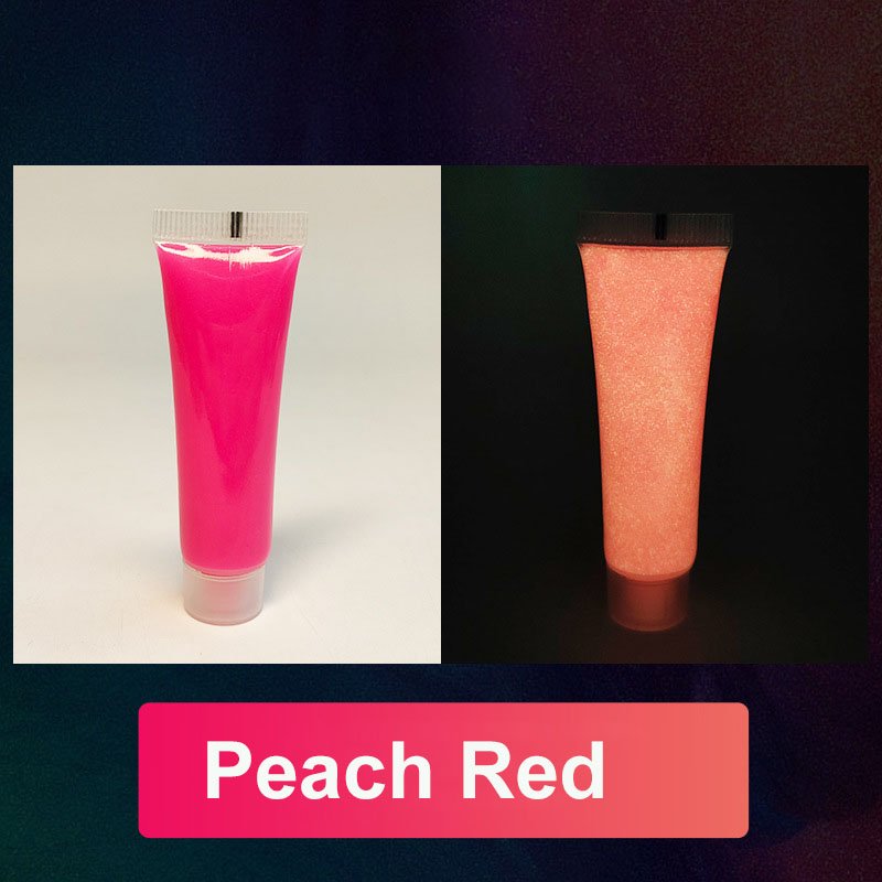 Unico Glow in dark paint Peach Red for boy paint diy creations
