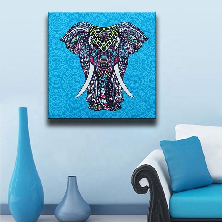 Diamond Painting Elephant Colorful Full Square Drill Home Decoration S2F2483