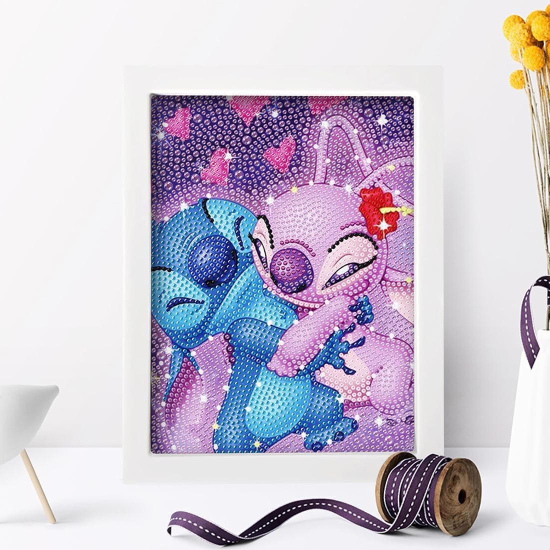 Diamond Painting Kit for Kids with Frame Easy Small Anime Diamond Art for Kids Ages 6-8-10-12 and Girls Boys Adult Beginners