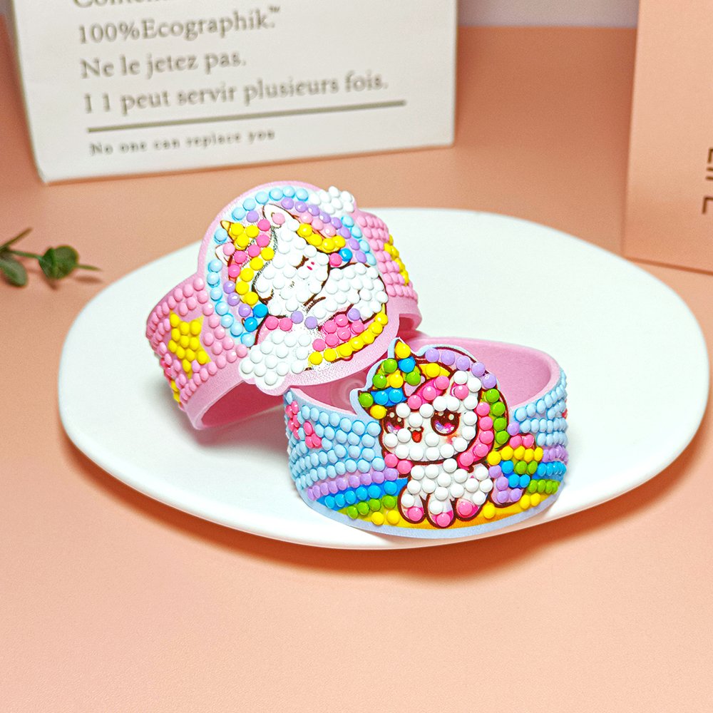 High Quality Children's DIY Diamond Painting Bracelet With Multiple Styles And Adjustable DIY Diamond Painting Wristband