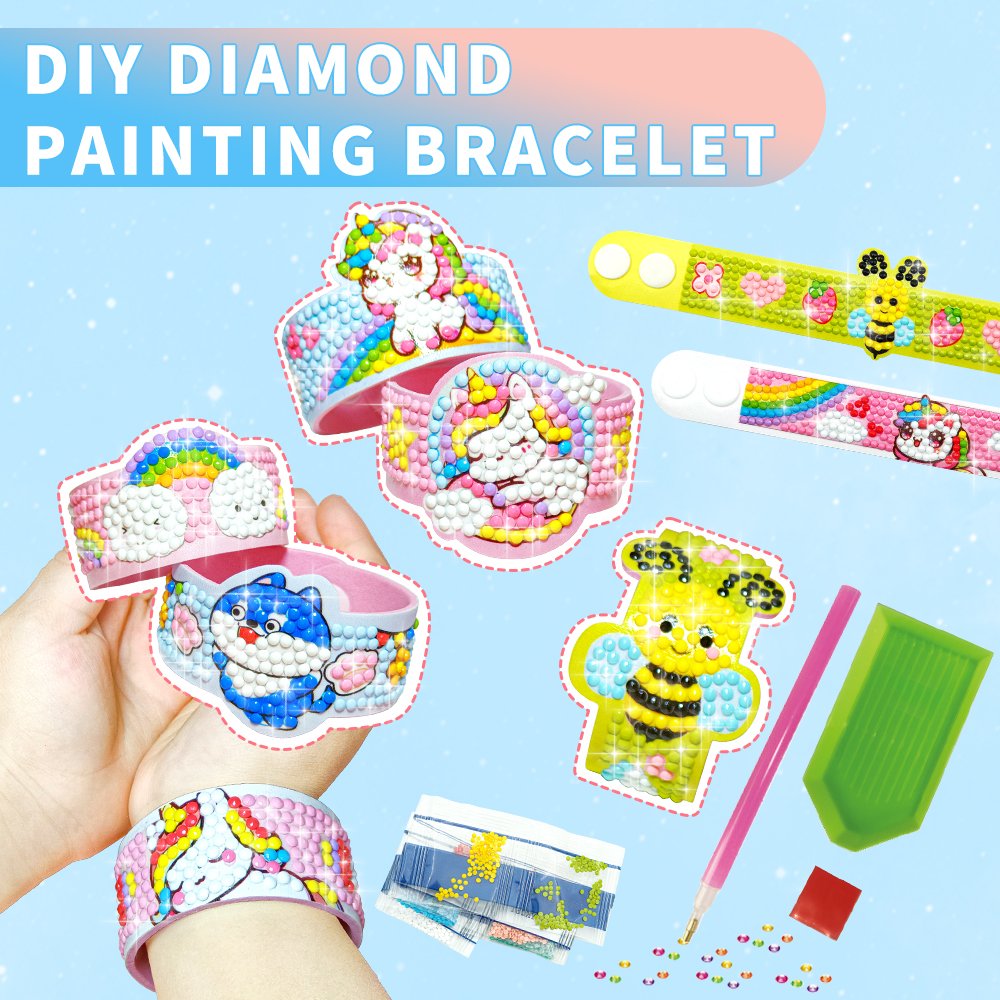 High Quality Children's DIY Diamond Painting Bracelet With Multiple Styles And Adjustable DIY Diamond Painting Wristband