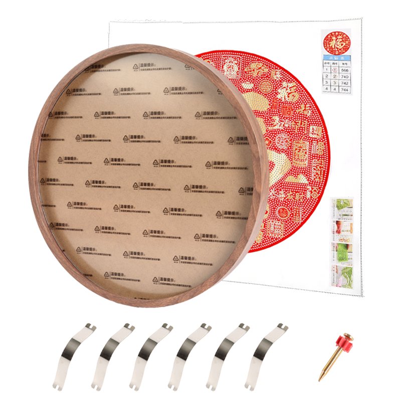 5d Diamond Painting New Living Room Round Hundred Blessings Picture DIY Diamond Dot Painting Kits Chinese Style Diamond Painting