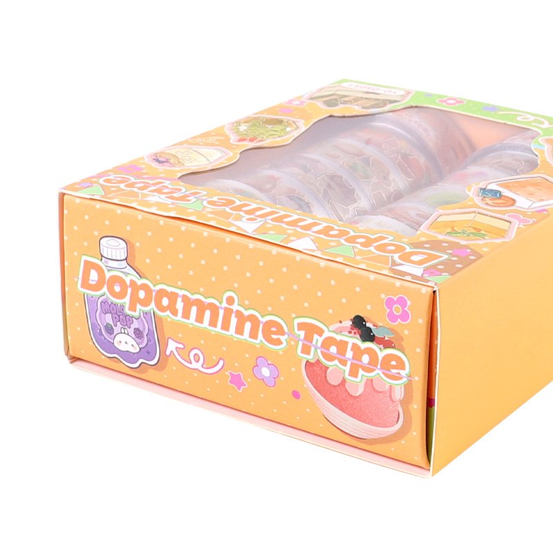 12 Rolls Pet Sweet Decorative Tape Cake Food Pattern Washi Tape Set for Diy Diamond Painting,Journaling,Scrapbooking