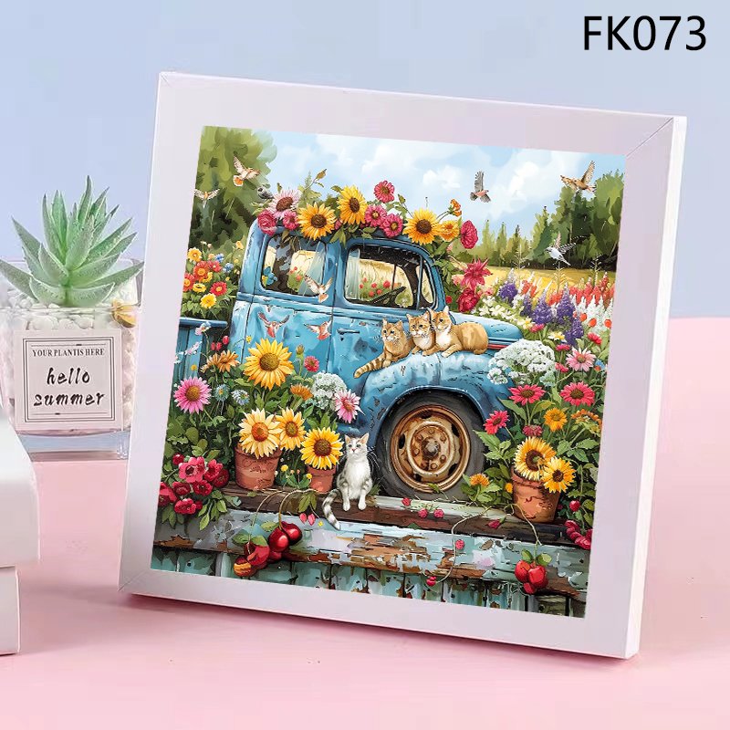 Hot Selling Abstract Painting Picture Diamond Painting Kit Landscape Various Flowers Car Room Diamond Painting