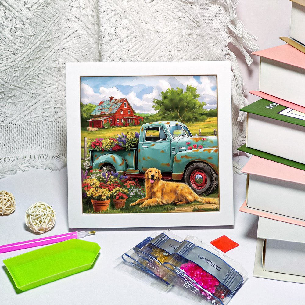 Hot Selling Abstract Painting Picture Diamond Painting Kit Landscape Various Flowers Car Room Diamond Painting
