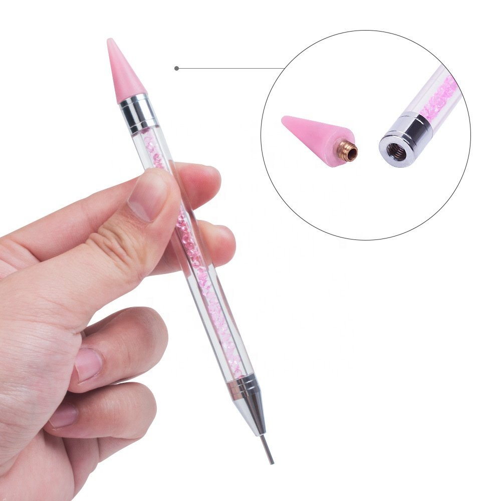 Factory Art Nail Design Wax Pencil Rhinestone Picker Manicure Salon Dotting Pen Diamond Painting Tools