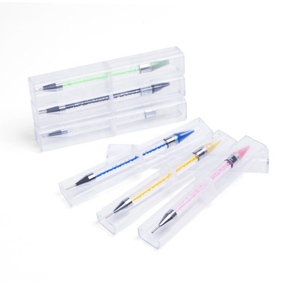 Factory Art Nail Design Wax Pencil Rhinestone Picker Manicure Salon Dotting Pen Diamond Painting Tools