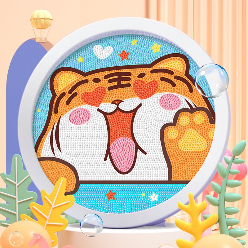 Wholesale New Children's Puzzle Cartoon Diamond Paintings In Various Styles DIY Diamond Art Painting Frames