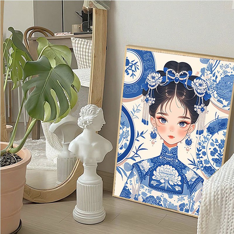 Hot Sales Decorative Wall Art with 5D Diamond Painting Portrait painting canvas diamond painting products