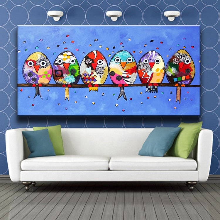 Ever Moment Diamond Mosaic Full Square Drill Owls Cartoon Handmade Children Decor S2F2052