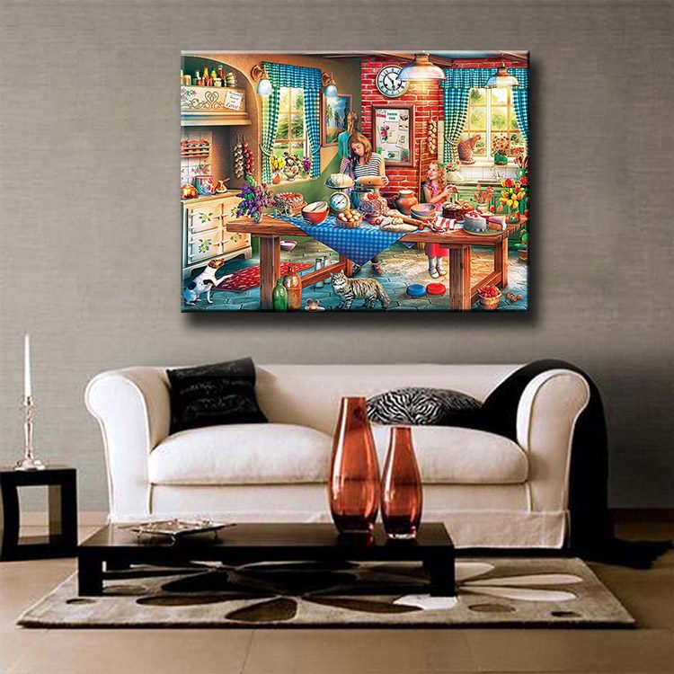 Ever Moment Diamond Painting Full Square Resin Drill Embroidery Mosaic Room Decoration Cartoon Picture Diamond Display S2F2682