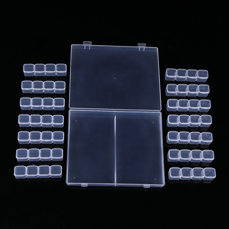 56 Grid Diamond Painting Container Box for Sewing Organizer Nail Diamonds and Bead DIY Art Craft Diamond painting accessories
