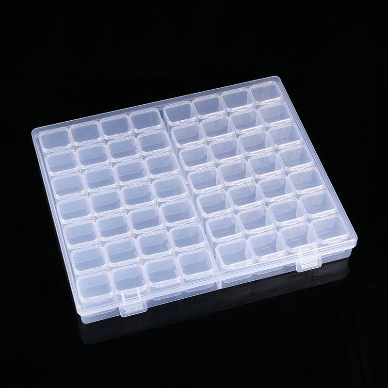 56 Grid Diamond Painting Container Box for Sewing Organizer Nail Diamonds and Bead DIY Art Craft Diamond painting accessories