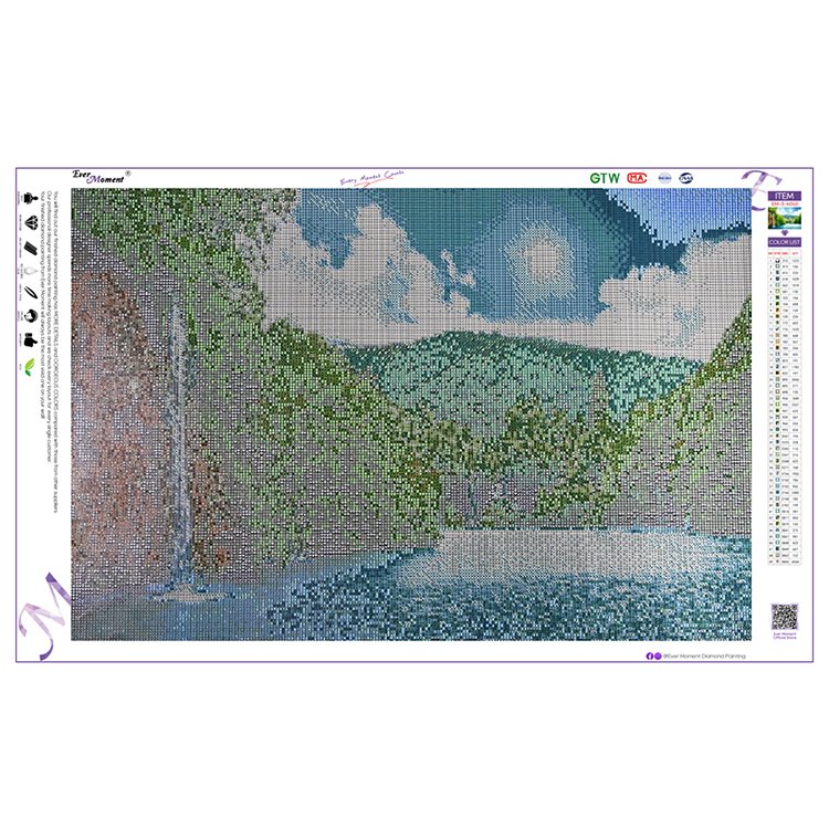 Ever Moment Diamond Painting 5D DIY Handmade Picture Of Rhinestone Woman Drunk Smoke Home Diamond Embroidery Mosaic Full 3F2235