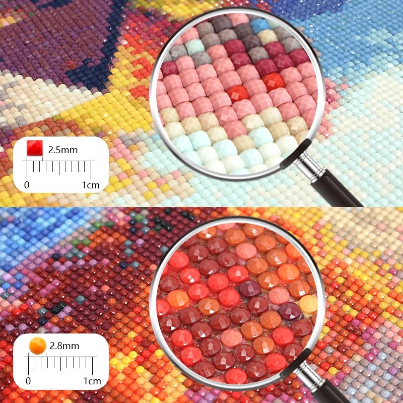 Wholesale Diamond Painting Custom Resin Animal Flowers Pattern Tiger and Roses Full Drill 5d Diamond Painting Home Decoration