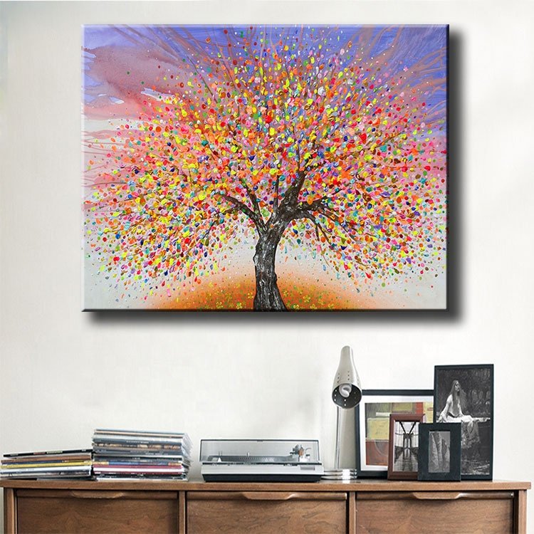 Ever Moment Diamond Painting Handmade Colorful Tree Full Square Drills Art Kit 3F702