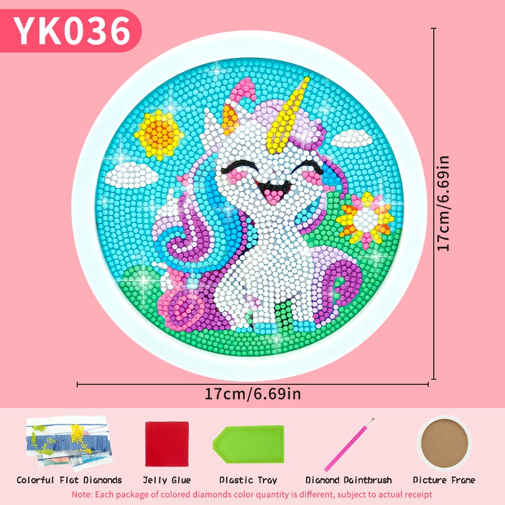 High Quality Wholesale Children DIY Framed Diamond Painting Unicorn Vancy Arts DIY Diamond Painting