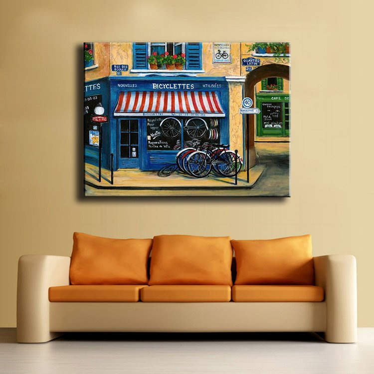 Ever Moment Diamond Painting Street Corner Full Square Resin Drill Handicraft Beads Art Crystal Rhinestone For Giving S2F2695