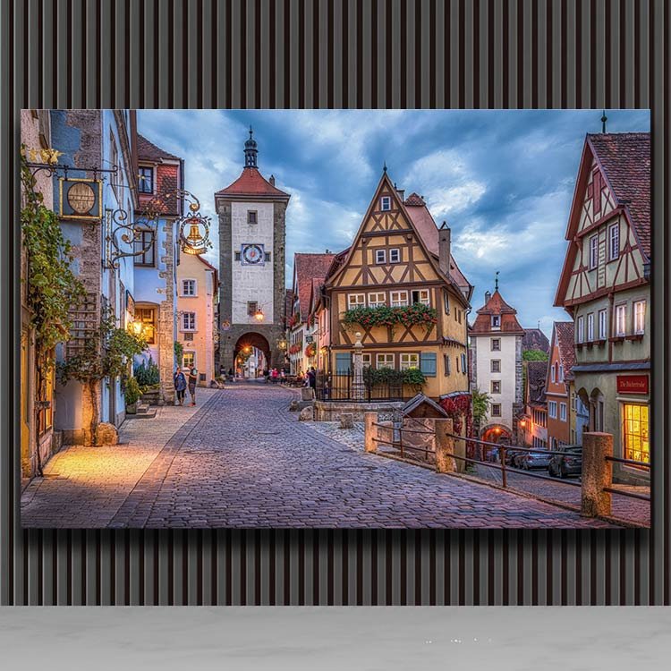 Ever Moment Diamond Painting Wall Art Decoration Street Building Crystal Resin Drill 5D DIY Embroidery Diamond Display 4Y563
