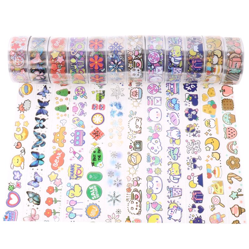 Colorful Dream Pet Washi Tape Set,Decorative Scrapbook Washi Tape for Journaling and Diy Crafts