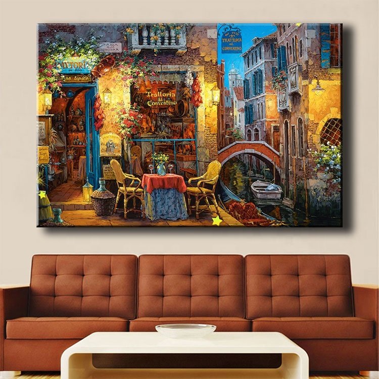 Ever Moment Diamond Painting Warm House Scenery Full Square Drill Decoration Home 3F245