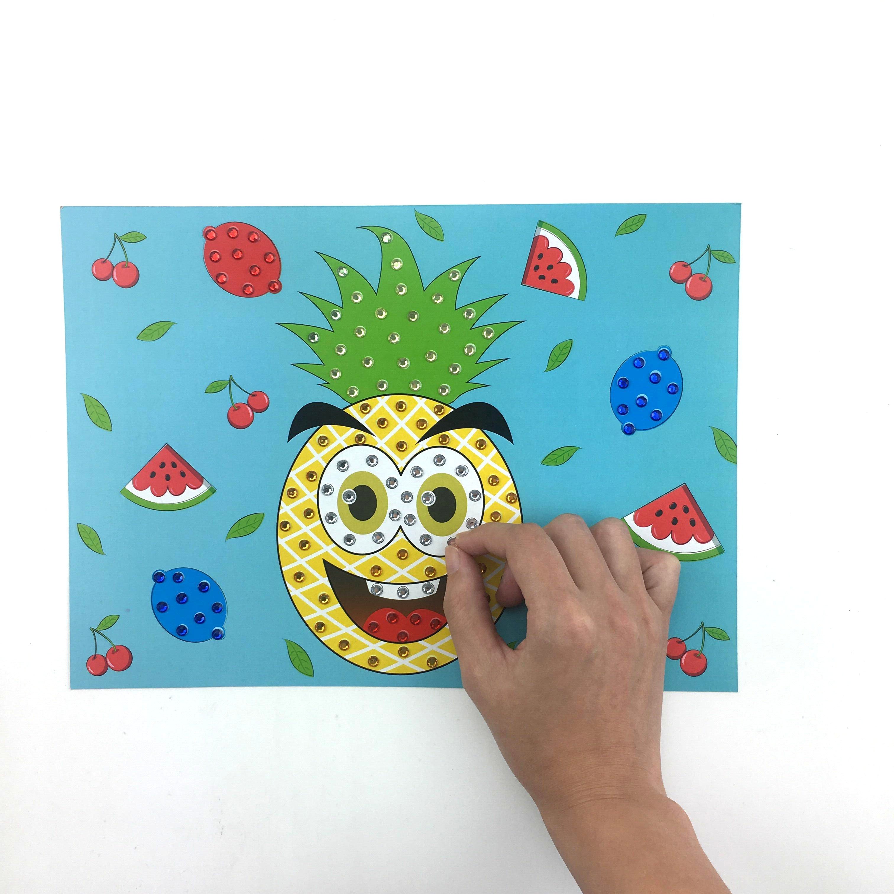 Custom DIY diamond crystal mosaic painting stickers for children