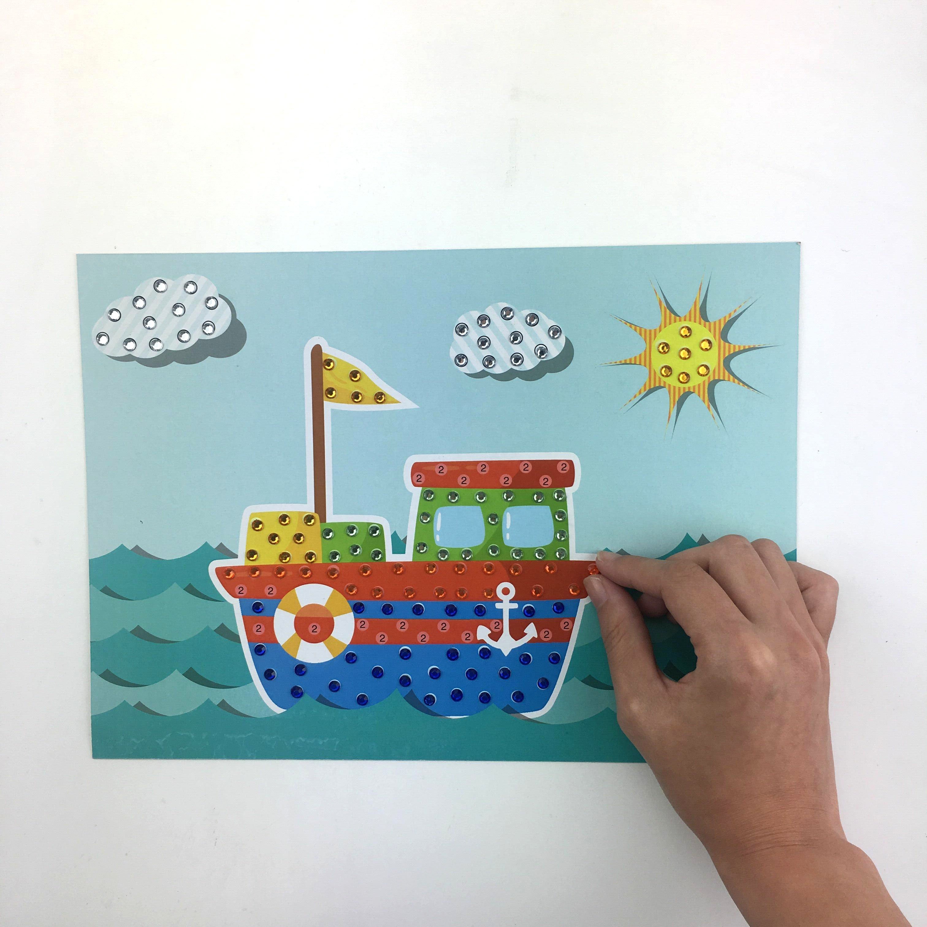 Custom DIY diamond crystal mosaic painting stickers for children