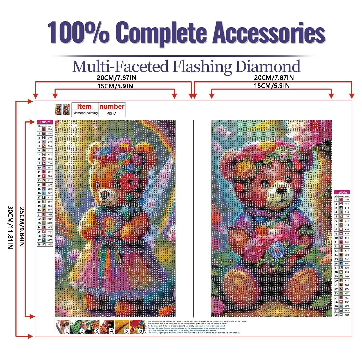 Animal DIY 5D Diamond Painting Kits for Adults Diamond Art Scenery Diamond Painting Full Drill Beginners Craft Kits