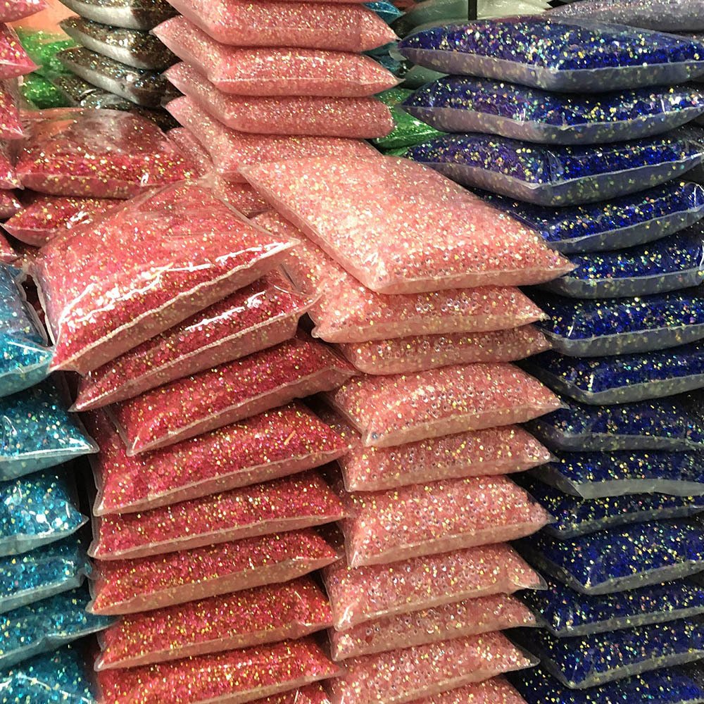 3mm 5000PCS Luminous Flat Back Resin Non Hot Fix Rhinestone Jelly Neon Nail Glow in the Night Rhinestones
