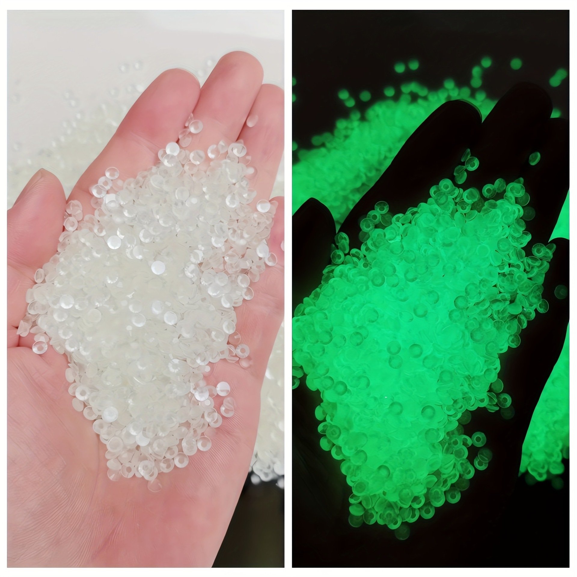3mm 5000PCS Luminous Flat Back Resin Non Hot Fix Rhinestone Jelly Neon Nail Glow in the Night Rhinestones