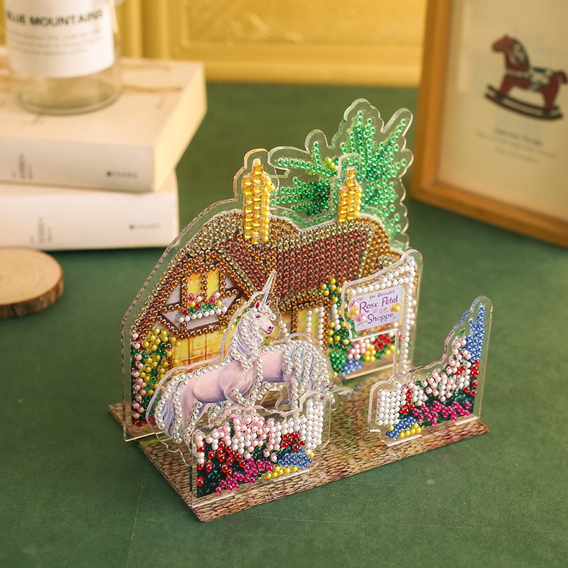 5d DIY Diamond Painting 3D Three-Dimensional Puzzle Landscape Picture Bright Rhinestone Diamonds Art Gifts