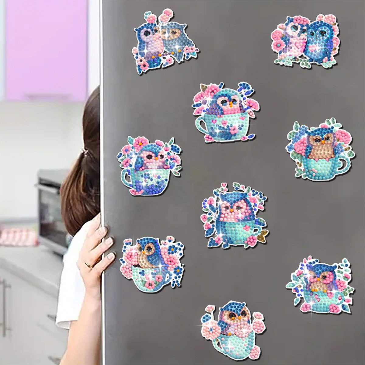 Diamond Painting Magnets for Refrigerator DIY Diamond Painting Kits Home Decor Love Wedding gifts 5d customized fridge magnets