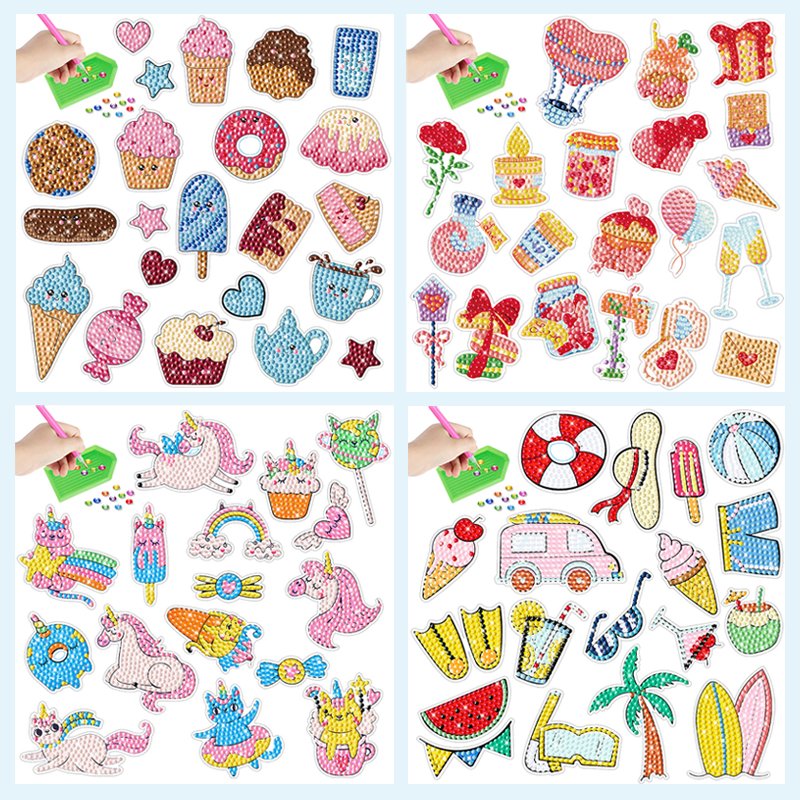 Manufacturer Direct Hair Kids Diamond Painting Stickers Decorative Diamond Painting Diamond Painting Stickers Kit