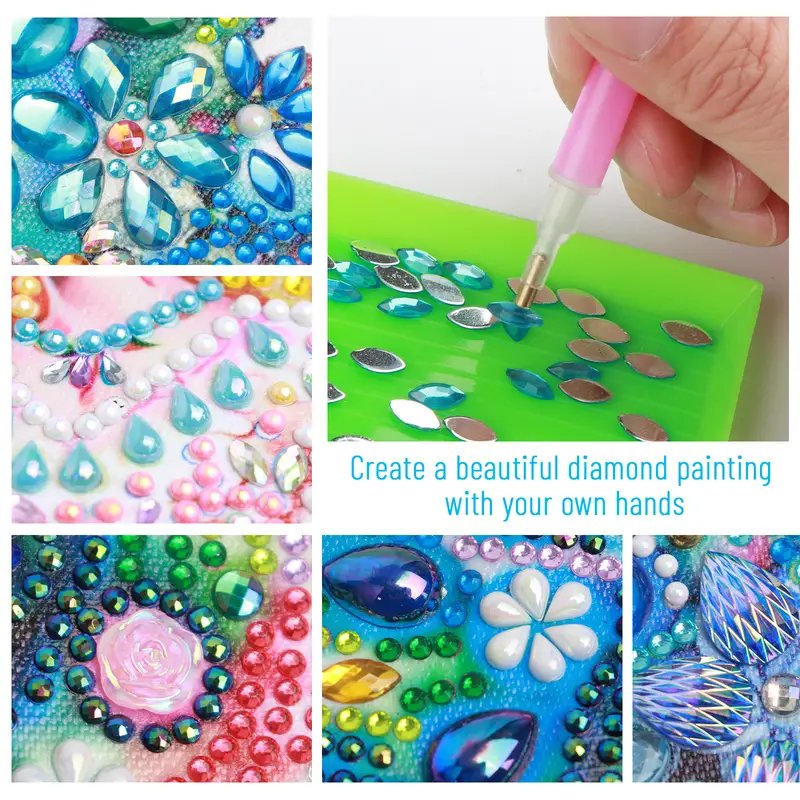 1PC 5D Irregular Diamond Art Painting Kit God's Family Picture DIY Handmade Mosaic Perfect Gift Adults Home Wall Decoration Oil