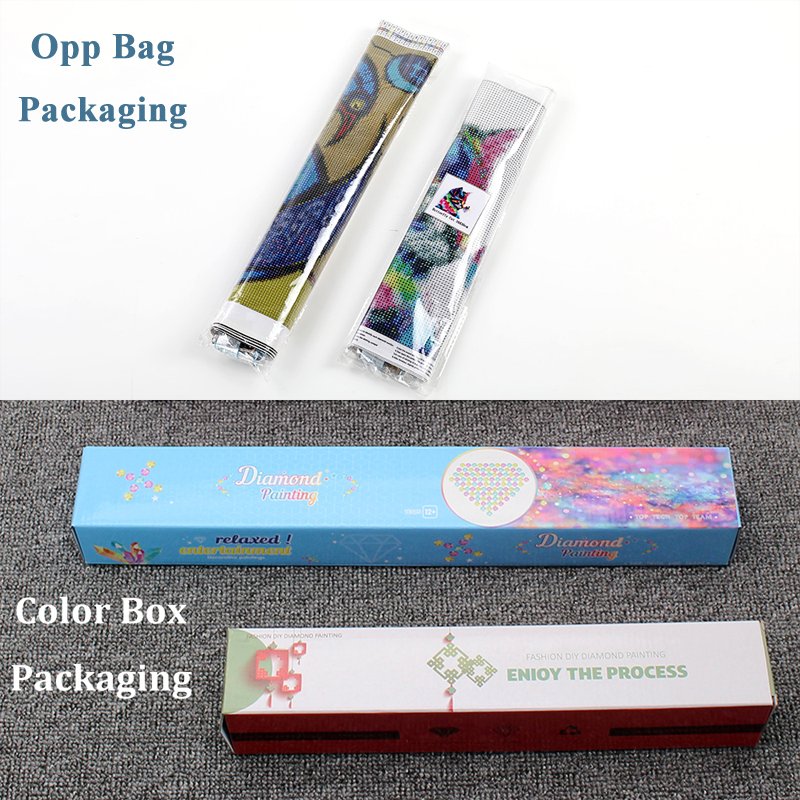 5d DIY Diamond Painting Kits Mosaic Short Lint Canvas Full Drill Diamond Painting Animals Picture