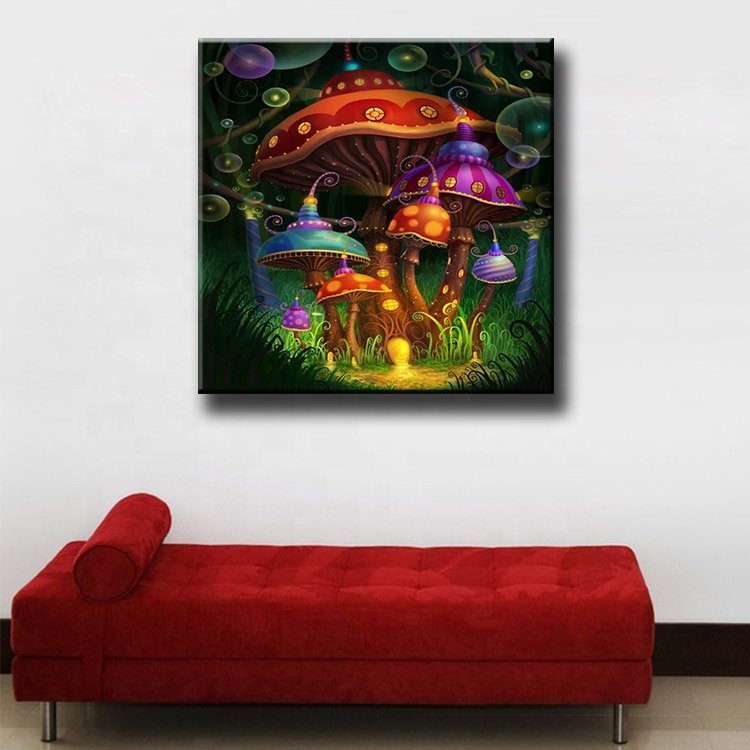 Ever Moment Diamond Painting Mushroom Bubble Artwork 5D DIY Mosaic Full Square Drill Handmade Decor 3F2065
