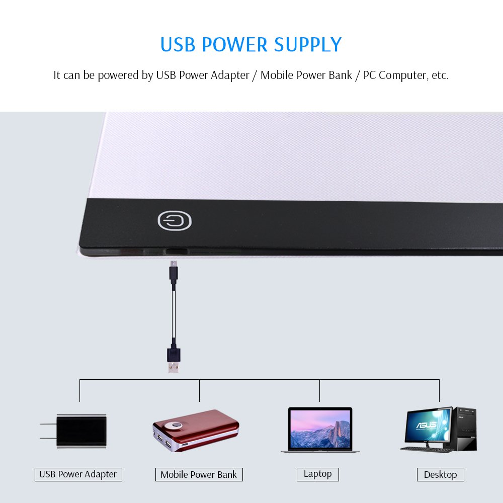 Painting Light Pad Lightpad Board A3 Portable Drawing Graphic Tabletg Sketching Drawing Board LED Drawing Tablet